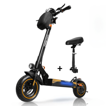750W 45KM/H 10inch Tubeless Tire -Seated -Turning Indicator Folding Electric Scooter T4-A