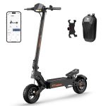 800W-45KM/H-Up to 50KM-10’’ Tubeless Tyres-Front & Rear Spring Suspension-Touch Display-Electric Scooter F50