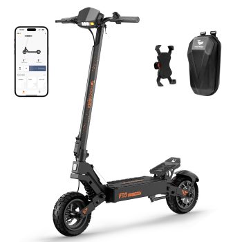 800W-45KM/H-Up to 50KM-10’’ Tubeless Tyres-Front & Rear Spring Suspension-Touch Display-Electric Scooter F50